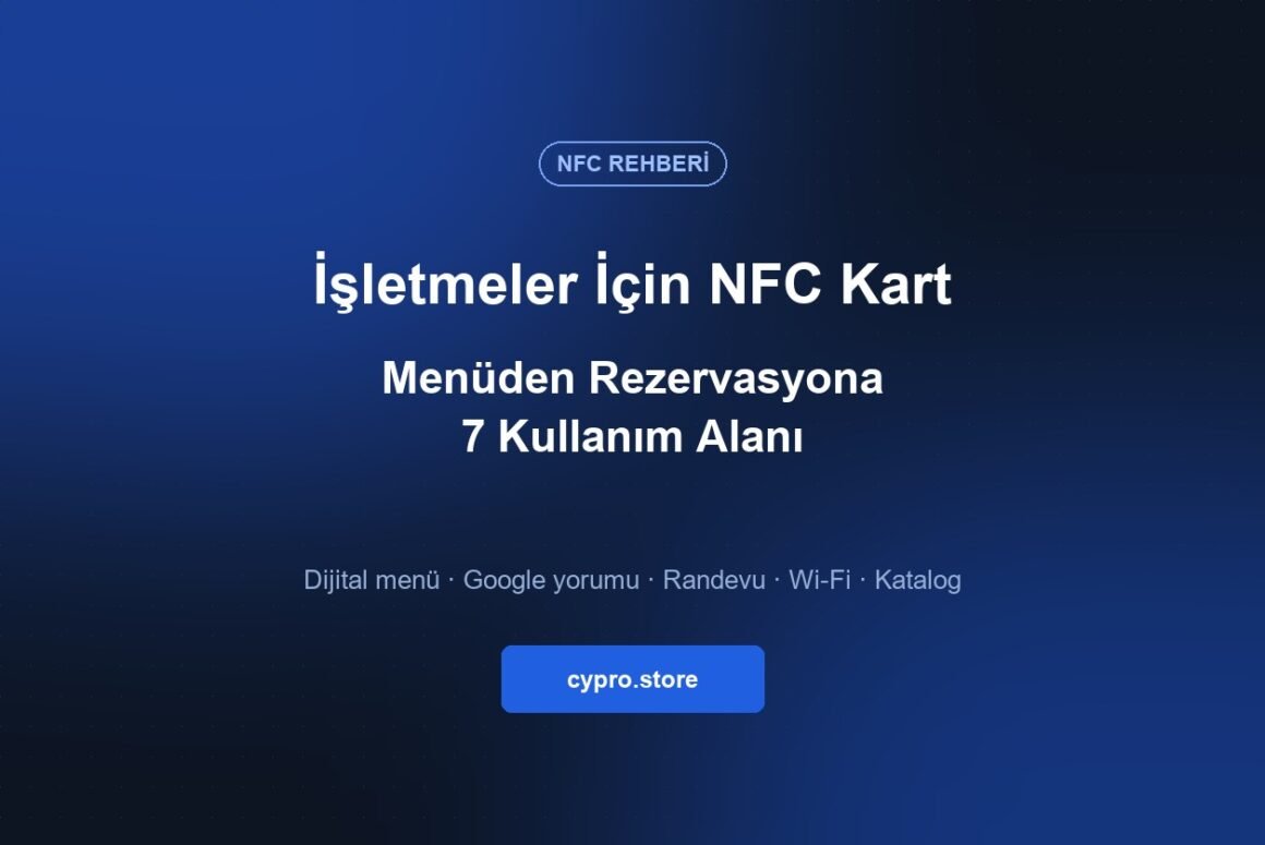İşletmeler için NFC kart kullanım alanları